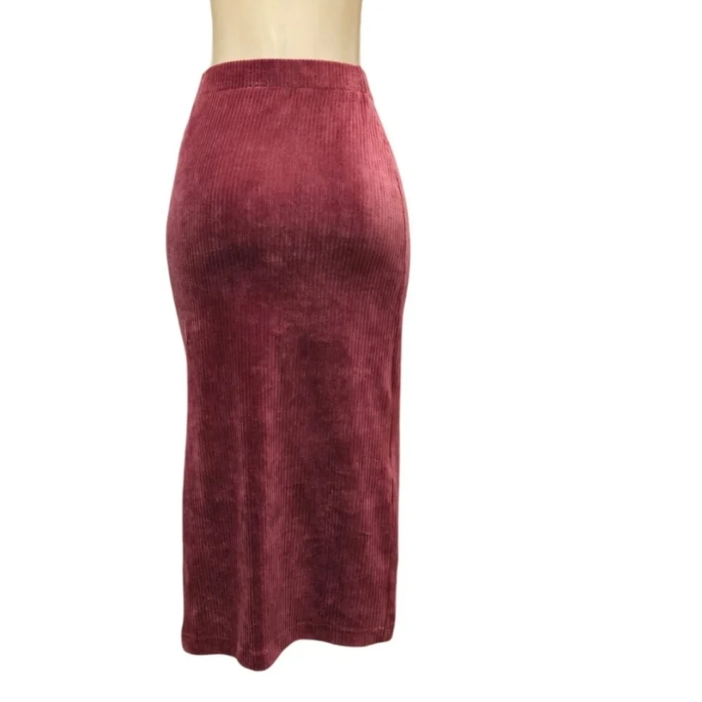 Free‎ People Helen Ribbed Tube Midi Skirt Women Size XS